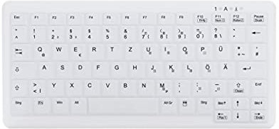 Active Key AK-C4110 Desinfizierbare Tastatur im Notebook-Design (Kabellos, vollversiegelt, IP68)