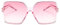 Dollger Oversized Sunglasses for Women Large Frame Square Sunglasses 100% UV Protection Pink Frame/Pink Lens