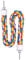 ULTECHNOVO Bird Spiral Rope Perch Bird Perch Stand, Parrot Climbing Rope Bird Rope Perch Parrot Cotton Rope for Parakeets Cockatiels Conures Macaws, 60cm
