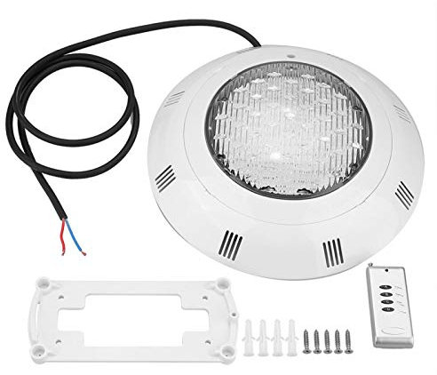 Luz de Piscina, Luces de Piscina subacuáticas Multicolor LED RGB con Control Remoto,Luces de bañera de hidromasaje a Prueba de Agua IP68 300W Compatible para Piscinas de Agua Dulce o Salada 23A / 12V