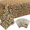 5 Stück Leopard Kunststoff Tischdecke, Leopard Partybedarf, Tier Safari Thema Partydekorationen, Rechteckige Tischdecke für Tier Themen Party, Geburtstagsfeier 137 X 274 cm (2)