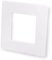 Single Light Switch Surround Acrylic Finger Plate Panel Socket (White Matt)