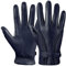 GSG SINCE 1998 Lederhandschuhe Herren Gefüttert Winter Lammfell Handschuhe Echtes Leder Warm Touchscreen Mit Kaschmir Gefüttert Navy blau XL