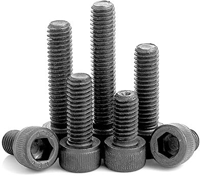 100PCS M2,3mm,Hexagon Hex Socket Tête Tête Vis de la tête 12.9 Vis Allen en acier au carbone de qualité