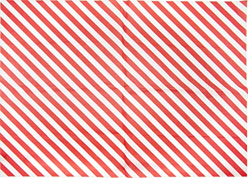 Rico Design Seidenpapier Streifen Rot Weiß 50x70 cm FSC Zertifiziert Papier Weihnachten Geschenkverpackung Bastelbedarf