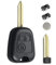 LAKAMODO Coque Plip Clé Télécommande pour Citroen Xsara Picasso Berlingo Saxo sans vis +2 Switchs Bouton +Pile (1-Berlingo sans Vis)