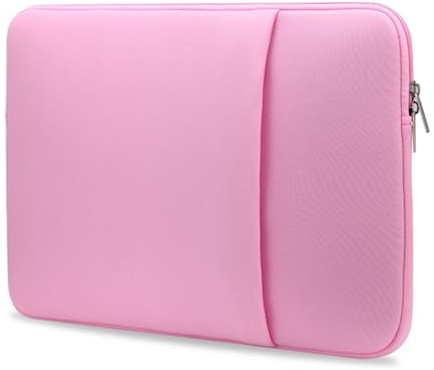 HUIOP B2015 Laptop Sleeve Soft Zipper Pouch 14 Inch Laptop Bag Replacement for Pro Ultrabook Laptop Pink