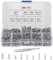 Heozhuyi 1080 Pièces Petites Vis Autotaraudeuses, Vis à Bois M2/M2.5/M3, Vis Cruciformes à Tête Plate 6mm/8mm/10mm, Ensemble de Vis Autoperceuses pour équipement de Bureau, Meubles en Bois (argent)