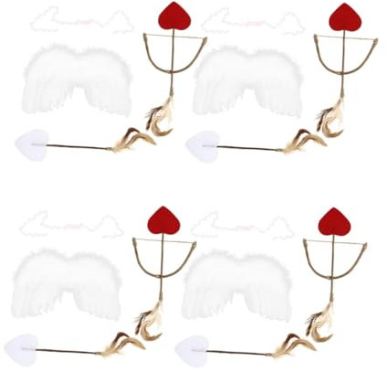 ifundom 20 Piezas Alas De Cupido De Cupido Para Niños Traje Disfraz De Cupido Para Bebe Alas De Angel Recien Nacido Disfraz De Ángel Para Niñas Bebé La Foto Ropa Tela