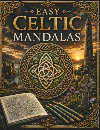 Easy Celtic Mandalas: 50 Pages (Mandala Books)