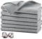 Jogoico Geschirrtücher 100% Baumwolle 6 Stück Geschirrhandtücher 35 x 35 cm Küchenhandtücher Weiche Küchentücher Saugfähig Waffeltücher Geschirrtuch Trockentücher Tea Towels - Hellgrau