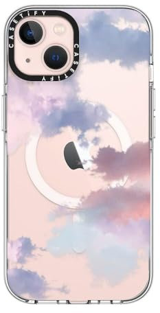 CASETiFY Clear iPhone 13 Case [Not Yellowing / 6.6ft Drop Protection/Compatible with Magsafe] - Clouds - Clear