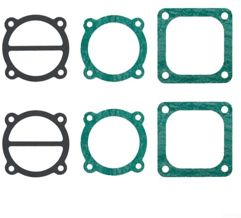 Kit di ricambio per compressore d'aria, 6 pezzi, con piastra per valvola a lamella, utensili pneumatici, guarnizione della testa del cilindro, parti di ricambio per compressore d'aria, distanza tra i