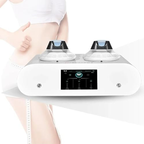 Body Sculpting Machine, EMS Muscle Building Stimulator Machine with 2 Handle, Strength: 0-8 Tesla/Pulse: 300us/Hip Lifting Fat Removal, for Beauty Salons