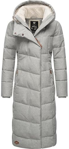 Ragwear Damen Winter-Steppmantel Pavla Long wasserdicht und atmungsaktiv