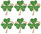 Shamrock Serviettenringe St. Patrick's Day Serviettenring Shamrock Serviettenring Grüne Serviettenhalter für Tischdekor 6pcs