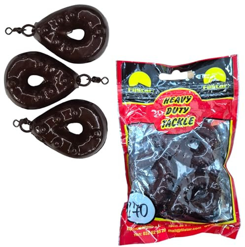 PRO FILSTAR Grundblei Angeln Set 3 x 170g - Angeln Gripper Blei mit Wirbel - Angel Bleie Set - Grundangeln - Birnenblei - Blei Gewicht - Angelblei - Fishing Weights - Bleigewichte – Karpfenblei Kit