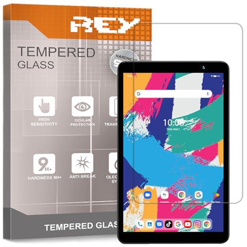 REY Protector de Pantalla para UMIDIGI G1 Tab Mini 8, Cristal Vidrio Templado Premium