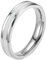 Tolldek Trauringe Männer 4MM, Simple Ehering Pärchenring, Edelstahl Antragsring Eheringe Weiß für Frau, Größe 54 (17.2)