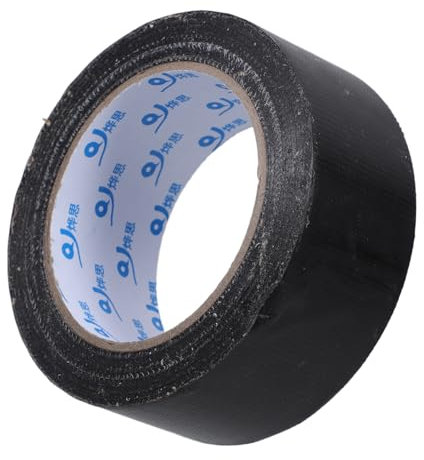 DOITOOL 1 Roll Colored Duct Tape Cable Sided Carpet Seam Connector Binding Tape Tan Duct Tape Beige Crevice Tape Carpet Joining Tape Electrical Patches Carpet Tape Removable Black