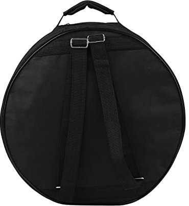 Custodia per Backpack del Rullante Nero, Borsa da Tamburo da 14 Pollici con Tessuto in Nylon a Spalla, Tasche Esterne per Tamburi Libri Musicali Protettive Comoda Carry (BLACK)