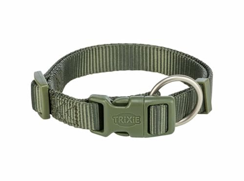 TRIXIE Premium collar, S: 25–40 cm/15 mm, olive green