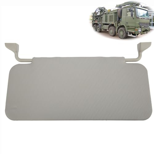 CYTGOUPER LKW Sonnenblende Verlängerung, Verstellbar Sonnenschutz, Graue Innere Sonnenblende aus ABS-Kunststoff für Baumaschinen, LKW, Van