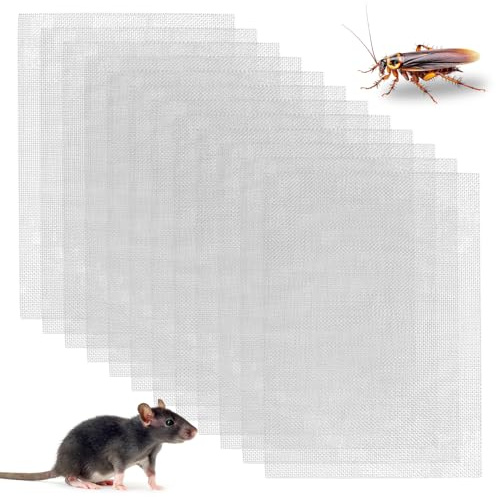 12 Pcs Wire Insect Rodent Mesh Sheets A5, 304 Stainless Steel | 20 Mesh Pest Proofing and Rat Control Mesh, Fine Wire Mesh for Cover Air Bricks and Air Vents (150x210mm)