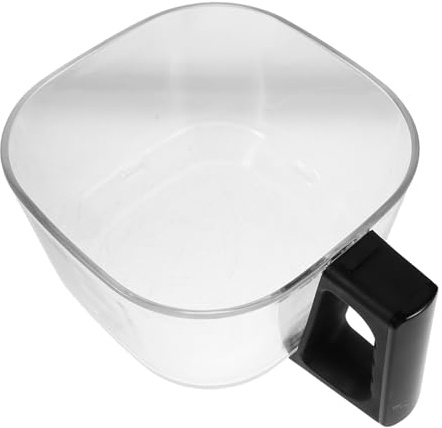 Tiroir en Verre de Rechange 4, 5 L pour Friteuse à Air Chaud Carré | Pièce en Verre et Plastique, Format Carré, Cuisine et Petits Rassemblements, Entretien Facile