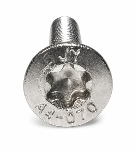 M6x40 mm ISO 14581 / DIN 965 Tornillos Torx TX30 de Acero Inoxidable A4 AISI 316 - Especial Náutica, Paneles Solares y Exterior en Condiciones Difíciles (10, M6 x 40 mm)