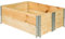 TecTake® Lit de Jardin 2X Carré Potager surélevé, Bac à semis Jardiniere Pliable en Bois, Cadre pour Plate-Bande surélevée, Aménagement Serre de Jardin Jardiniere Exterieur Grande Taille 120x80x19cm