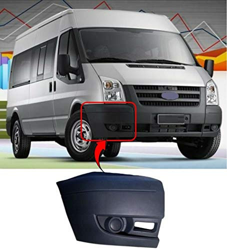 TVP Trade Vehicle Parts.co.uk Compatible With Front Bumper Corner End No Fog Lamp Hole O/S Right Ford Transit 2006-2014