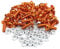 sourcing map 40 Stück Motorrad Schrauben Muttern M6 Aluminiumlegierung Schrauben Mutter Ersatz Orange