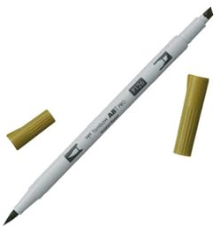 Tombow ABTP-126 Alkoholbasierter Marker ABT PRO zwei Spitzen light olive