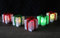 Boxes with LED Light - Battery Operated Pre-Lit Light Up Festival Accessories Gift Box Parcel - multicoloured Sparkle Christmas Lights for Indoor Xmas Decor -Set of 5