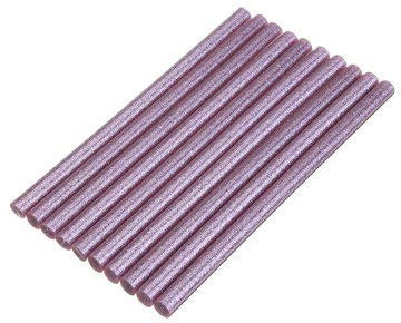 TuToy 10Pcs 11Mmx200Mm Bunter Glitter Hot Melt Klebestift Farbstoff Diy Crafts Repair Model Adhesive Sticks- Lila