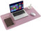 ARNTY Tapis de Bureau,Sous Main Bureau en Cuir PU,Grand Tapis de Souris Bureau,Double Face Dessous de Bureau,Sous Main Bureau Cuir Étanche pour Bureau et Maison(Mauve&Rose,90 * 43cm)