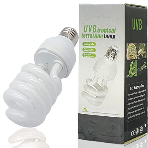 Ampoule Reptiglo Tortoise UVB Ampoules pour Reptiles Animaux du désert Serpent lézard Plantes Améliorer synthèse D3 Augmenter l'absorption calcium,Lampe fluorescente Tube fluorescent (UVB10.0 26W)