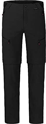 Bergson LEBIKO Zipp-Off | Herren Wanderhose - Herren Zipp-Off Wanderhose (Bermuda-Funktion), Normal-/Kurz-/Langgrößen, Supra Stretch (4-Wege) & Ripstop (reißfest), schnell zur Shorts abzippbar, 6 Tas