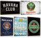 ZDFDC 5er Blechschilder Set Retro Bar 20x30cm - Vintage Metallschilder - Bar Schild Wand-Deko - Geschenk-Idee für Theken Partykeller Club Pub (SET A)