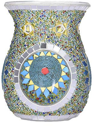 Keramik Duftlampe Aromalampe, Teelichthalter Kerzenhalter Öl-Brenner Mit Teelicht-Halter, Ölbrenner Öldiffusor Mini Teelichthalter Öl Brenner Für Duftöl Und Raumerfrischung (Stil B)