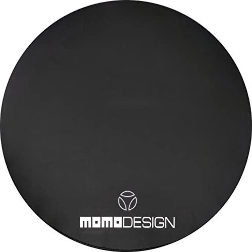 Momo Design MD-CM1202-W, tappetino per sedia gaming, 120 cm, colore nero con finiture bianche