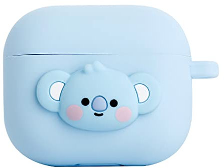 BT21 Custodia compatibile con Apple AirPods di terza generazione, custodia in silicone pastello di generazione, compatibile con custodia AirPods 3, ricarica wireless [merchandise ufficiale] [7FLAVORS]