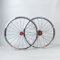 Fahrrad Laufrad 20 406/451 BMX Laufradsatz Zusammenklappbarer Fahrradradsatz Hohlkammerfelge V-Brakes Schnellspanner Nabe Für 7 8 9 10 11 Speed (Color : Red, Size : 406 74-130mm)