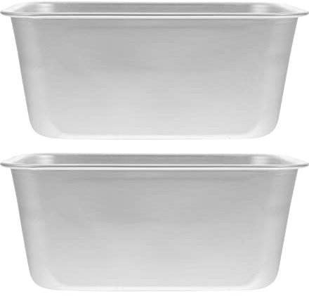 Kichvoe 2 Stück Brotbackform Aluminium Toastform Antihaft Brot Kuchenform Backform Laib Backformen zum Backen von Kuchen