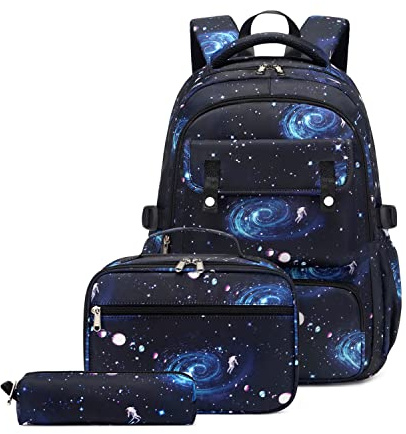 Galaxy Print Sac à dos d'école pour garçon