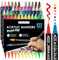 Marqueurs Acrylique - marqueur peinture acrylique 48couleurs stylo noel– roche, toile, plastique, métal, bois et pierre, marqueurs D'oeufs De Pâques Et De Citrouilles