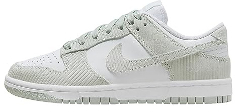 Nike W Dunk Low - Unisex-Basketballschuhe für Erwachsene, Weiß/Hellsilber, 39, Weiß/Silber hell, 40,5 EU, Weiß Helles Silber, 40.5 EU