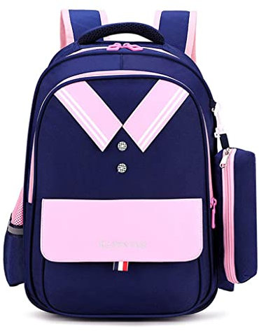 ZALTAS Kind niedliche wasserdichte leichte Gewichtsbuchtbackschule Junior Mittelschule Campus Laptop Reisetasche Rucksack blue