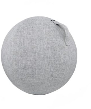 zalati Yoga-Ball-Abdeckung, 54,9 cm, Gymnastikball-Schutz, Balanceball-Schutz, Sitzball, Stuhl-Hülle für Yoga, saubere Pflegeprodukte – Hellgrau